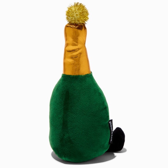 Punchkins Champagne Bottle "Bubbles Over Troubles" Plush Toy - NWT - Picture 2 of 4